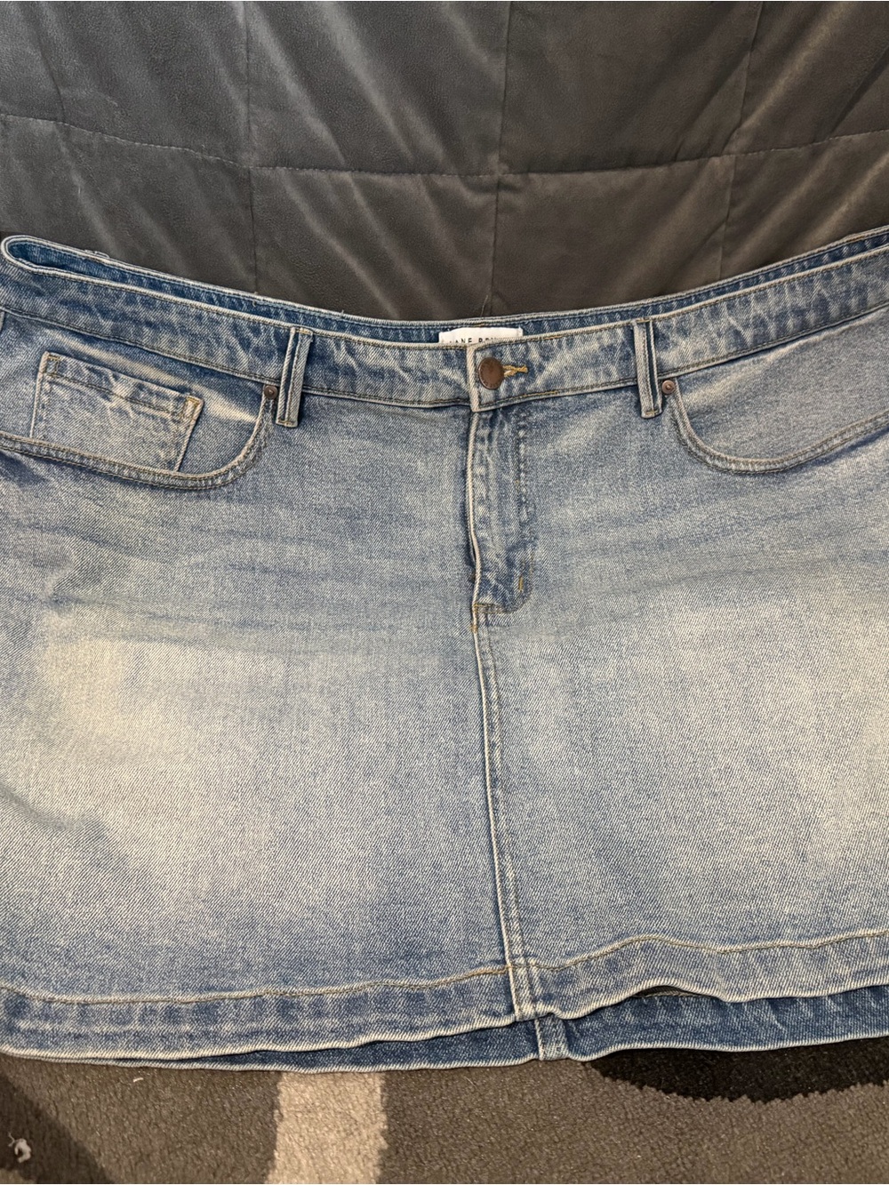 Lane Bryant Light Blue Denim Mini Skirt